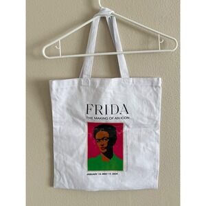 Frida Kahlo The Making of an Icon Tote Bag Museum Houston White Canvas